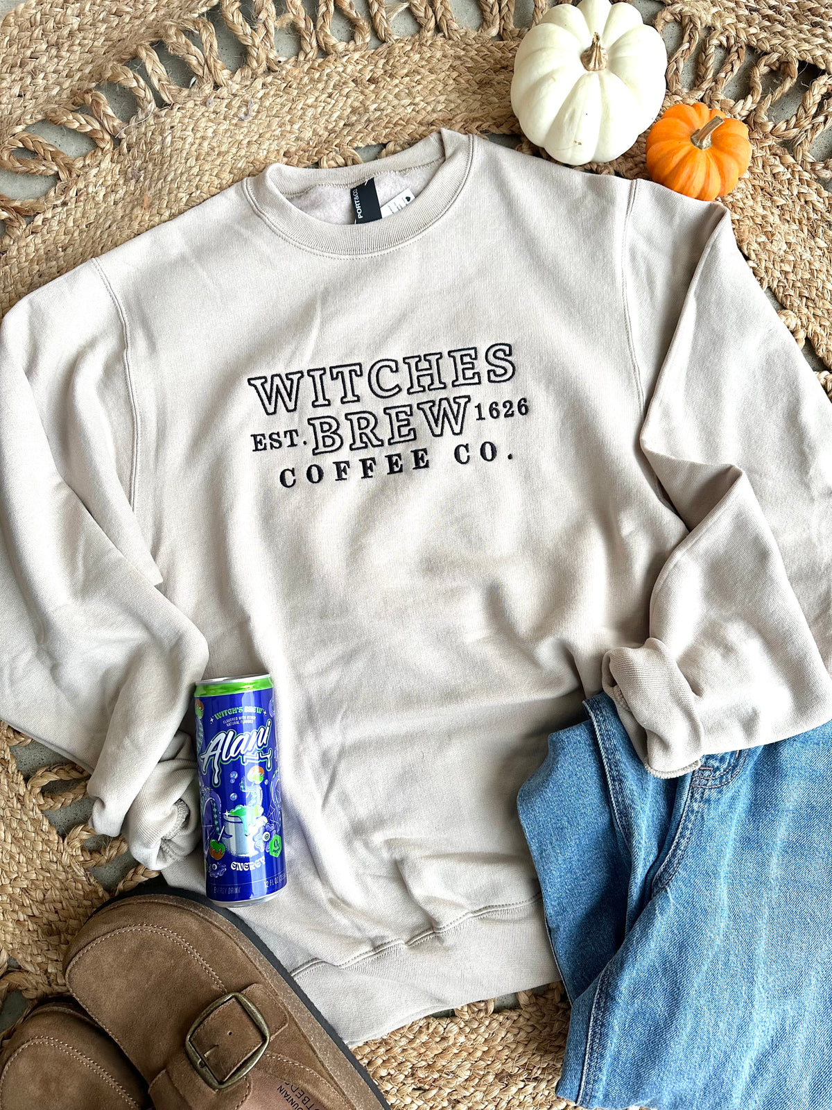 Witches Brew Embroidered Sweatshirt