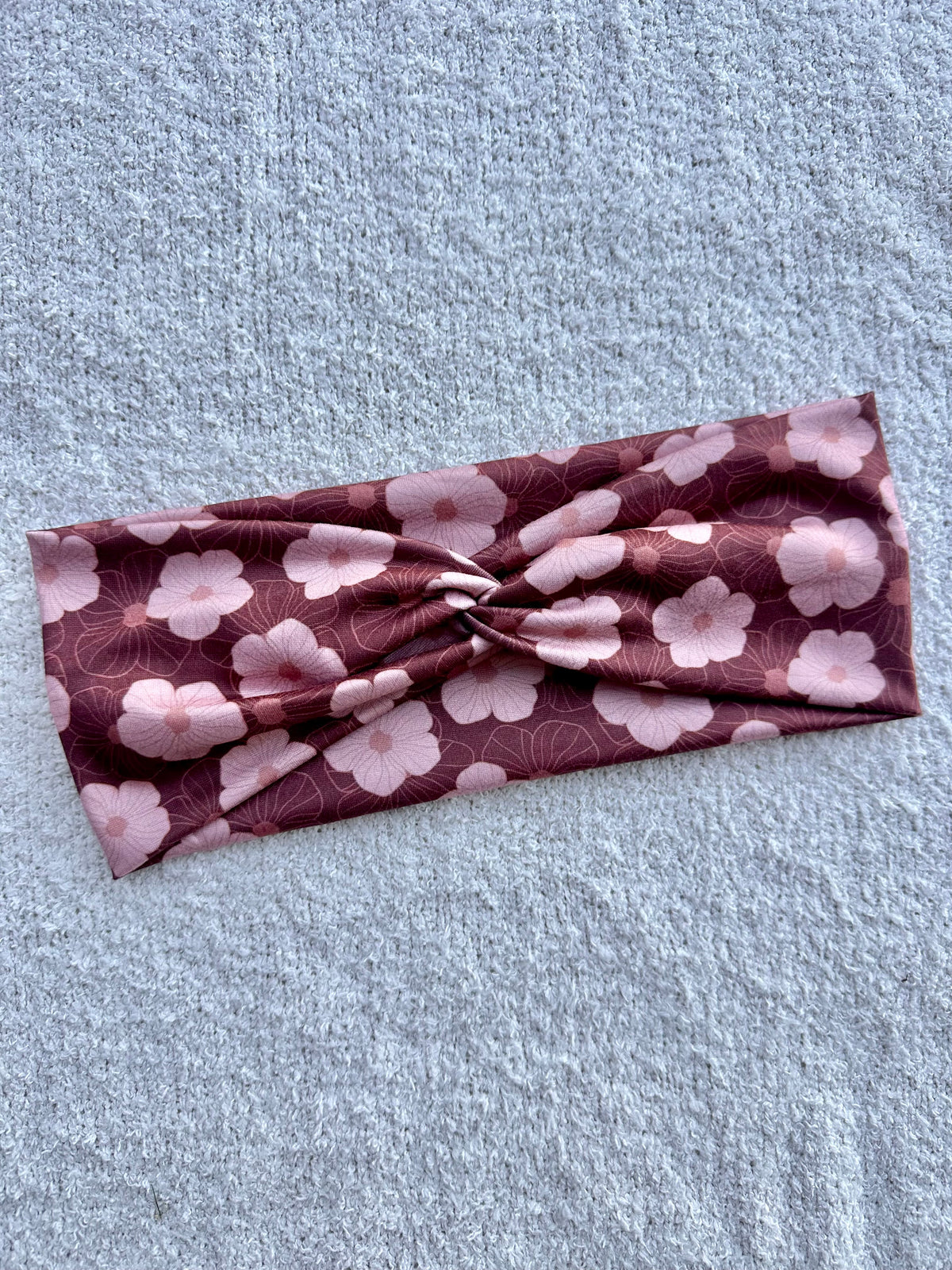 Brown & Tan Floral Headband