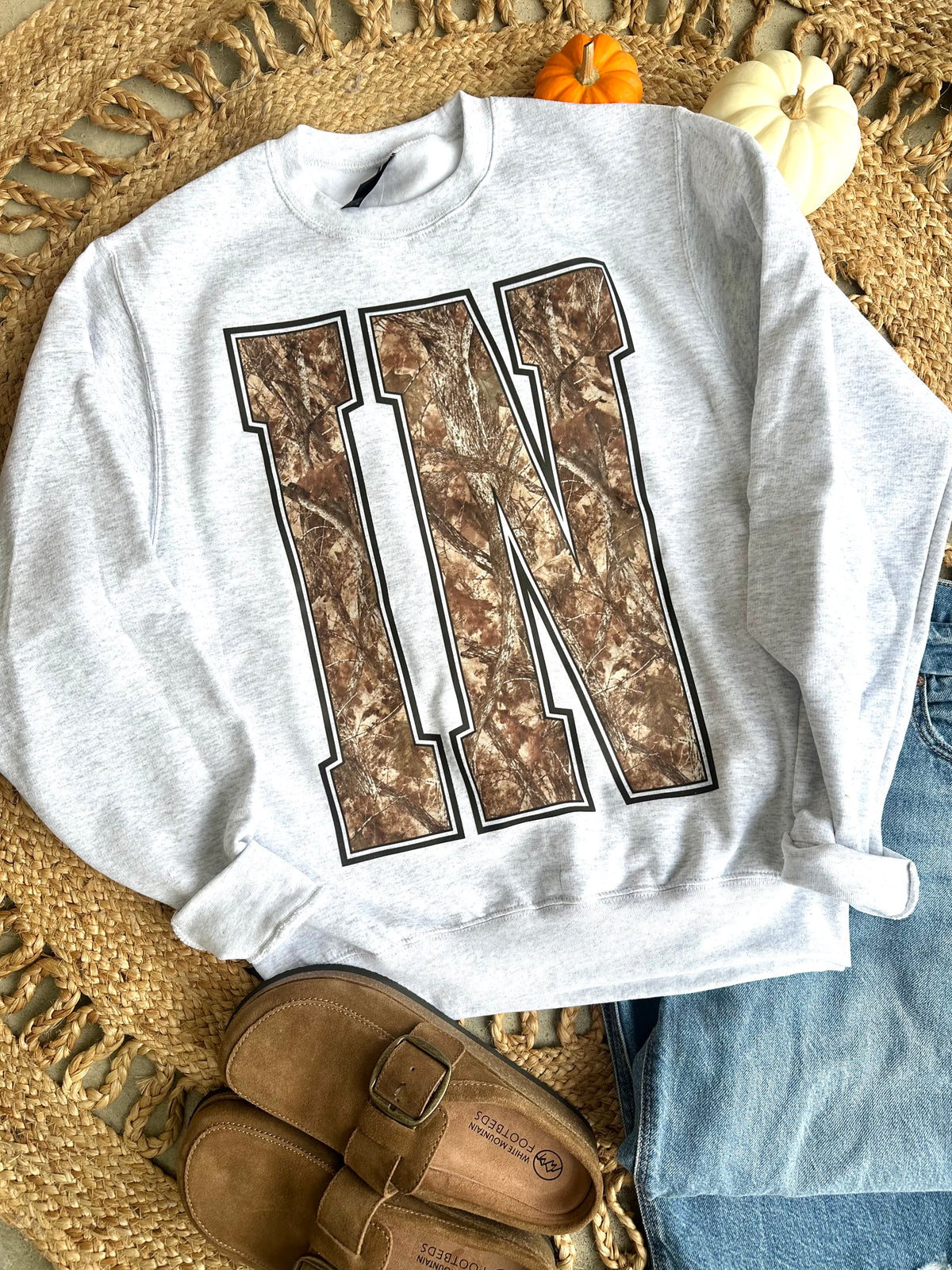 Camo Indiana Graphic Sweatshirt