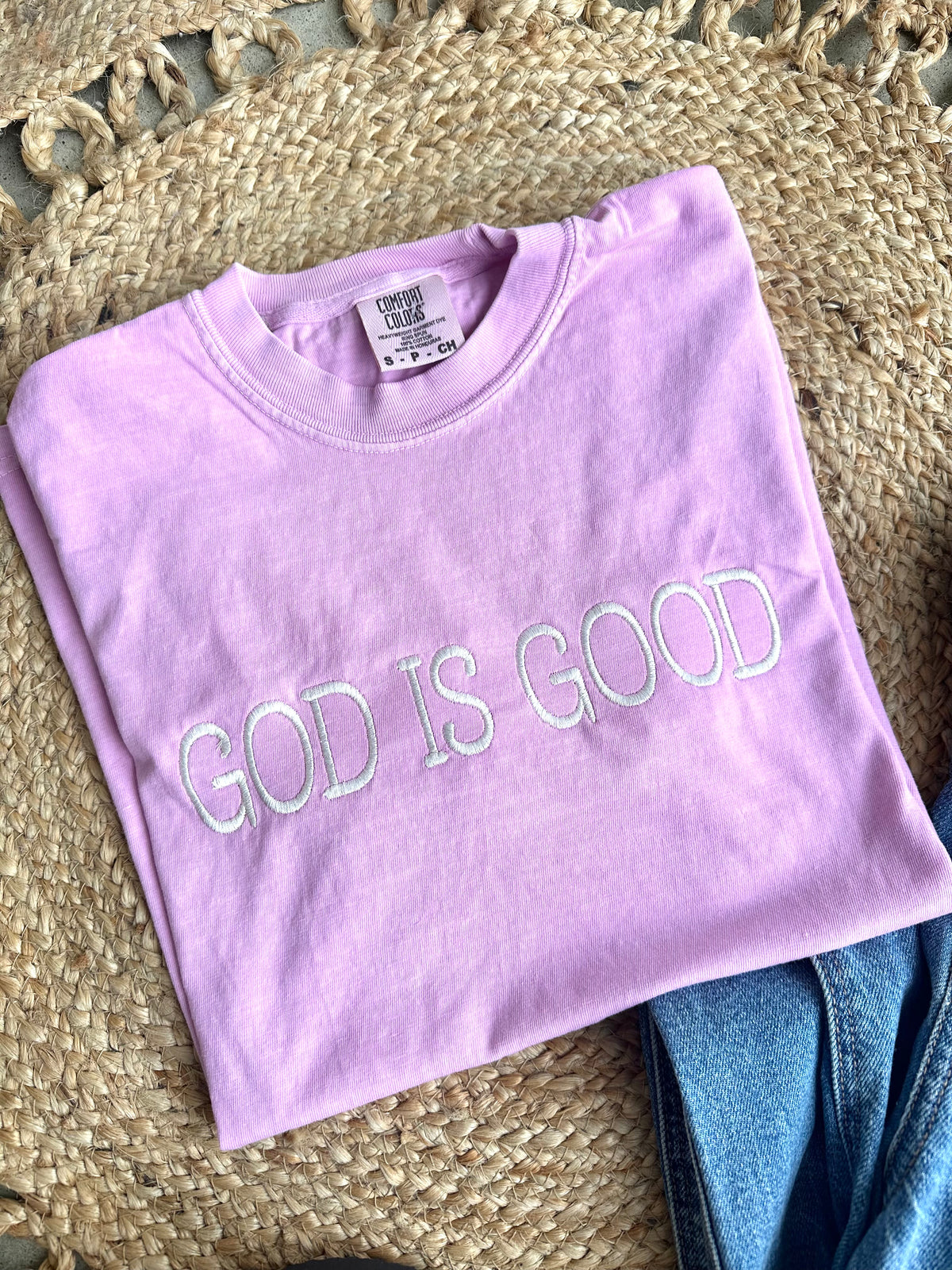 God is Good Embroidered Tee